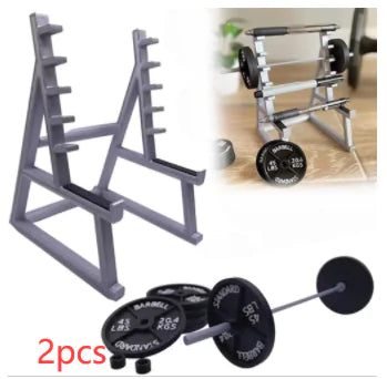 Barbell pen holder