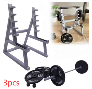 Barbell pen holder