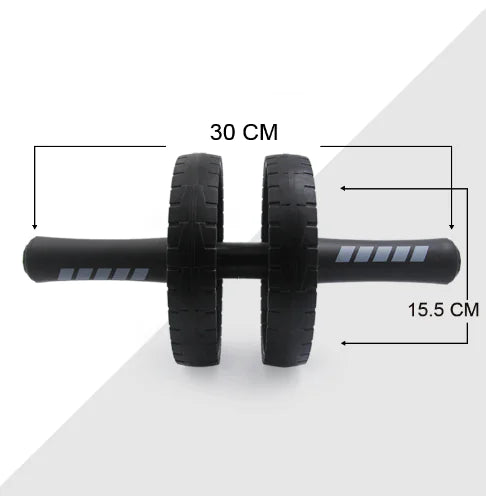 Dual-wheel ab roller